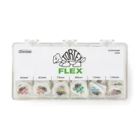 4280 Tortex Flex Коробка медиаторов, 216шт, 6 толщин, Dunlop