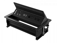 Wyrestorm idb-400-ms, кабельный лючок, мультистандартная электророзетка, usb-зарядка, сквозные 2x hdmi, usb-c и rj-45