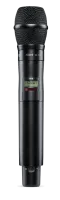 Shure ad2/k9b=-g56 цифровой ручной передатчик с капсюлем ksm9, конденсаторный с двойной диафрагмой, переключаемая диаграмма направленности, 470-638 мгц (рабочий диапазон 470-636 мгц). черный