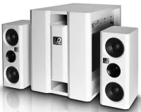 Ld systems dave 8 xs w - портативная мультимедийная звуковая система 2.1 (сабвуфер 8" + 2 сателлита 4"), цвет белый