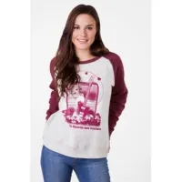 FENDER Fender® Womens Love Sweatshirt Oatmeal/Maroon XL