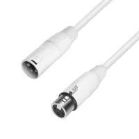 Adam hall k4mmf0100-snow - кабель микрофонный xlr (f) - xlr (m), 2 x 0.22 мм2, 1.0 м, белый