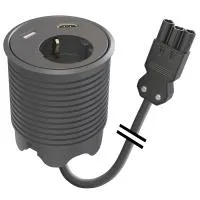 FORMING FUNCTION 9358051309- Встраиваемая розетка с тремя уровнями установки для монтажа в стол со встроенными разъемами 1xUSB, 1xHDMI