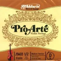 D'Addario J5603 1/2M Струна D скрипки 1/2, среднее натяжение, алюминий