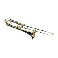 Artist SL-823L Тромбон бас Bb/F/Eb/D, два вентиля Тайера, раструб 241 мм, мензура 14.2 мм, настроечный крон мельхиор, кулиса мельхиор, покрытие золотой лак, облегченный кейс в комплекте