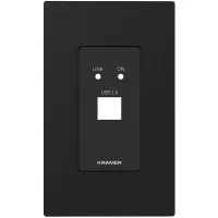 Kramer WP-2UT US PANEL SET- Комплект лицевой панели для передатчика WP-2UT черного цвета