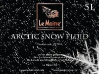 LE MAITRE ARCTIC SNOW FLUID 5 L Снег-жидкость для генераторов снега – высокая производительность, качественный эффект, минимальное воздействие на окружающую среду, быстро и бесследно исчезает 5 л