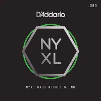 NYXLB080 NYXL Отдельная струна для бас-гитары, никелированная, 080, D'Addario