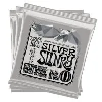 ERNIE BALL 3818 John Mayer Silver Slinky Nickel Wound 10.5-47 (pack 3) - Струны для электрогитары