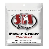 Струны для электрогитары SIT PN946, Power Groove Pure Nickel Rock-n-Roll Hybrid, 9-46