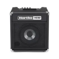 HARTKE HD50 - басовый комбоусилитель 50 ватт, 10" гибридный драйвер, 3х полосный эквалайзер, вход Active/passive, 6,3мм гнездо наушников, 3.5мм стерео AUX