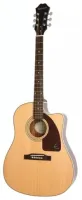EPIPHONE AJ-210CE VINTAGE SUNBURST электроакустическая гитара, цвет саберст, форма джамбо