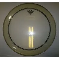 Remo p3-1320-c2  20"powerstroke clear, пластик для бас бараб. , прозрачн. с демп. кольцом, наклейка в комп