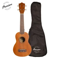 Bamboo bu-21ln org  укулеле сопрано, коричневый цвет, чехол в комплекте