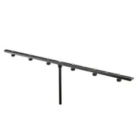 K&M 23560-300-55  держатель для 6 микрофонов с регулируемым расстоянием, чёрный