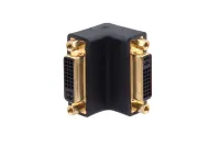 Адаптер для цифровых интерфейсов [99-9595011] Kramer Electronics [AD-DF/DF/RA] DVI розетка на DVI розетку (угловой)