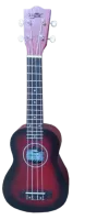 Kaimana UK-21 RDS Укулеле сопрано, цвет красный санбёрст