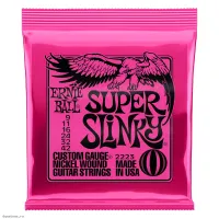 ERNIE BALL 2223 Nickel Wound Slinky Super 9-42 - Струны для электрогитары