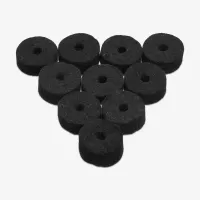 Ahead AWFJB фетровые шайбы для тарелок Jet Black, упаковка из 10 штук 1,5" x 0,5", цвет черный