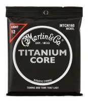 Martin MTCN160  струны для акустической гитары, 12-55, титан/ никель