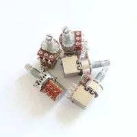 RV16B-B500 потенциометр с переключателем Push/pull, 2 контактные группы, 500 кОм, тип B, Donlis