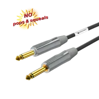 ROXTONE PGJJ120-GG/10 Кабель инструментальный, 2x0,38mm2, D:7.4mm(GC200), разъемы 2x6,3 mono Jack(RJ2X-GG-PURE с функцией бесшумного отключения+RJ2X-GG), 10м