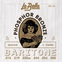 BG-M Комплект струн для гитары Баритон 15-80 La Bella