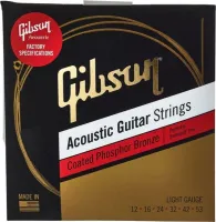 GIBSON SAG-CPB12 COATED PHOSPHOR BRONZE STRINGS, LIGHTS