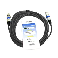 INVOTONE ACM1115 BK - микрофонный кабель,  XLR <-> XLR длина 15 м (черный)
