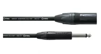 Cordial CPM 10 MP микрофонный кабель XLR male/моно джек 6,3 мм, разъемы Neutrik, 10,0 м, черный