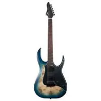 Mooer gtrs m810 blue burst  электрогитара со встроенным процессором, hh, цвет синий берст