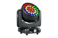 Estrada pro led mh3715z v.2 светодиодная вращающаяся голова заливного света 37 шт. х 15w rgbw с групповым контролем, линейной регулировкой цвета ,функцией zoom и cto