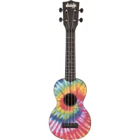 KALA KA-SU-TIEDYE Kala Ukadelic Tiedye, Soprano укулеле, форма корпуса - сопрано, цвет черный , рисунок 'Tie Dye' на верхней дек