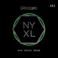 NYNW063 NYXL Отдельная струна для электрогитары, никелированная, 063, D'Addario