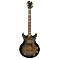 Fgn expert rise ers-fm tks  электрогитара с кейсом, форма lp-doublecut, цвет серый берст