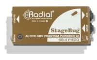 Radial sb-4  актив. ди-бокс для гитар с пьезо звукоснимателем, вход 6,3 jack/ выход xlrm