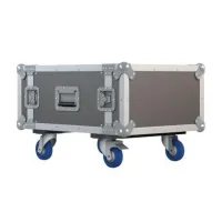 ИМЛАЙТ RCC9-480-G40-6U Рэковый кейс 6U, глубина 480мм, DIN рейка с 2-х сторон, ламинированная фанера 9мм, с колесами d100мм, 2-а колеса с тормозом. Глубина крышек 40мм.