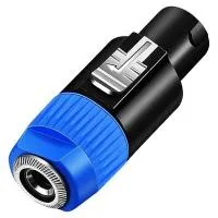 Nordfolk nca5218  переходник speakon male <=> 6.3 мм mono jack (ts) female