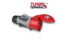 PCE Розетка кабельная 32А/400V/3P+N+E/IP44 GRIP, безвинтовое подключение 2253-6tt