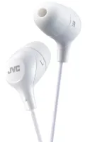Headphones JVC HA-FX38-W - Комфортабельные наушники серии Marshmallow с драйвером 10 мм и вкладками с эффектом запоминания формы уха. Цвет белый