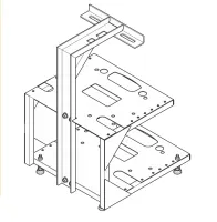 ADB by CLAY PAKY Double-row mounting tool Монтажная база для установки двух приборов ADB серии KLEMANTIS один под другим, монтаж напольный или в подвесе.