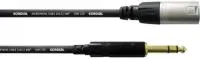 Cordial CFM 0,3 MV инструментальный кабель  XLR male/джек стерео 6,3 мм, 0,3 м, черный