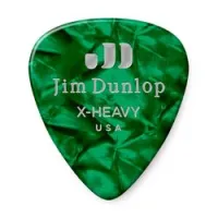 Dunlop 483p12xh celluloid green pearloid extra heavy 12pack  медиаторы, очень жесткие, 12 шт.