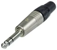 Neutrik NP3C-BAG кабельный разъем Jack 6.3мм TRS (стерео) штекер, черненый корпус