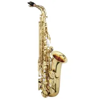 Jupiter JAS510A Саксофон альт Eb, клапан верхнего F#, фронтальная F-механика, покрытие корпуса и клапанов золотой лак, облегченный кейс JKC-AS55UA