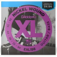 D`addario exl-156  струны для электрогитары/ 6-стр. бас-гитары nickel wound, 24-84 fender bass vi