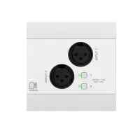 AUDAC NWP220/W Networked audio input panel - 2 x XLR + BT (4 CH) White version