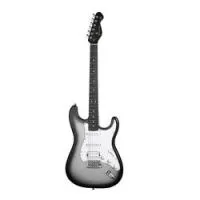 Mooer msc12 pro iron silver  электрогитара с чехлом, форма стратокастер, hss, цвет серый