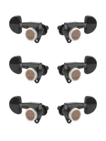 SG301-MGT-20-B-L3+R3 Колки для гитары 3+3, локовые, черные, Gotoh