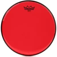 Remo be-0312-ct-rd  12" emperor colortone, пластик для барабана прозрачный, двойной, красный
